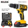 Taladro de Impacto Recargable Batería de Litio Taladro de Pistola de Alta Potencia Juego de Taladro Eléctrico para Uso Doméstico Destornillador Eléctrico Portátil Especial