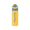 Copo de Água Esportivo para Duas Bebidas, Copo Térmico Portátil Grande Capacidade para Viagem ao Ar Livre, Copo Garrafa de Água Esportiva Portátil para Carro com Canudo