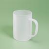 Caneca de Vidro Colorido Fosco com Imagens Impressas por Transferência de Calor, Caneca de Vidro Borossilicato Alto Resistente ao Calor para Sublimação 350ml