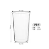Estilo Ins Simples Copo de Água de Vidro Borossilicato Grande Capacidade Copo Alargado Copo para Café Latte Copo para Chá de Frutas Copo para Bebidas Frias
