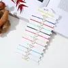 Pulseira de Coração Irregular em Formato de Coração Europeia e Americana Transfronteiriça Mais Vendida para Meninos e Meninas Presente de Casal Pulseira Simples Ajustável