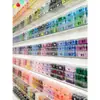 Estante de Exhibición para Pared Pindou Estante Transparente de Acrílico en Forma de U Estante de Almacenamiento para Colgar en la Pared DIY para Cuentas Frijolitos Botellas