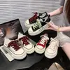 Zapatos de Lona Versátiles Coreanos para Mujer Otoño 2025 Nuevos Zapatos de Mujer Dopamina Transpirables Zapatillas Casuales para Aumentar Ligeramente la Altura