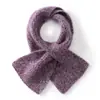 Cachecol Feminino 25% Seda de Amora + 75% Caxemira Outono Inverno Quente Tricô Gola Alta Elegante de Alta Qualidade