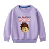 Suéter de Outono para Meninos e Meninas 2022 novo top infantil estilo western outono casaco de moda primavera e outono para crianças pequenas e médias