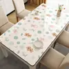Jogo Americano de Mesa de Jantar Simples Floral Impermeável à Prova de Óleo Resistente ao Calor Lavável Toalha de Mesa Novo Modelo 2025 Protetor de Superfície de Mesa de Centro
