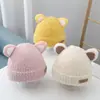 Gorro para Bebé Otoño e Invierno Lindo Beret de Lana con Orejas de Gato Estilo Coreano Versátil Gorro Tejido para Niños y Niñas Bebé Moderno