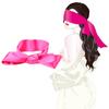 Antifaz para Ojos de Satén con Cinta Rojo Vino Negro Agrupado Accesorios Divertidos Coqueteo Juguetes Sexuales para Adultos Dropshipping