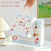 Paraíso de Animales Lindos Fresca y Sencilla de Alto Valor Bolsa Tote con Graffiti Estilo Ins Infantil Bolso de Mano para Regalo