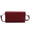 Bolsa roja de alta calidad 2024 otoño e invierno nueva bolsa para mujer popular popular versátil bandolera super popular bolsa cuadrada pequeña