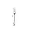 Fabricante directo de juegos de cubiertos de acero inoxidable 410 en stock, cuchillo de carne de doble línea de alta estética, tenedor y cuchara para comedor occidental de hotel