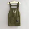 Delantal Moderno Repelente al Agua para Cocina, Uso Doméstico, Delantal Estampado para Catering, Uniforme de Trabajo, Resistente a Manchas, Resistente a la Suciedad, Adulto