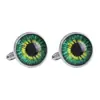 Gemelos de camisa con ojo de diamante redondo de AliExpress Amazon, nuevos gemelos de gema del tiempo para hombre.