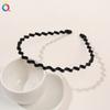 Diadema Básica de Metal Simple para Lavado de Cara, Pasador de Pelo Sin Costuras a Presión en la Parte Posterior de la Cabeza, Diadema, Accesorios para el Cabello al por Mayor