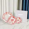 Conjunto de Pratos e Travessas de Porcelana Europeia Família D Série Tigre Porcelana Fina Exquisita Prato de Jantar para Banquete Restaurante Casa