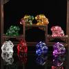 Animal de Cristal Glaseado Conejo del Zodíaco Artesanías Coloridas Regalo Decoración Suerte Nafu Adornos de Conejo de Cristal