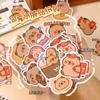 Paquete de Stickers de Capibara Stickers Lindos para Agenda Stickers Autoadhesivos para Niños Stickers de Dibujos Animados para Decoración DIY de Teléfono Móvil