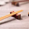 Soporte para Palillos Nan Wood Reposapalillos Almohada para Palillos Soporte para Palillos Cocina Creativo Más Vendido Estante de Palisandro Madera Maciza Doble Uso Soporte para Palillos y Cucharas