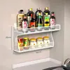 Caja de almacenamiento de condimentos de cocina estante de pared ahorrador de espacio estante de condimentos multifuncional para el hogar estante de almacenamiento