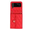 Adecuado para Samsung Z Flip 20% de descuento Funda Plegable para Teléfono, Cubierta Trasera Z Flip 7, Ranura para Tarjetas Estilo Acordeón, Funda Protectora de Cuero para Bolso Cruzado