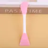 Pincel Facial de Material Prt com Duas Pontas, Escova Massageadora de Limpeza Facial, Aplicação de Máscara de Lama, Ferramenta de Beleza Facial, Pincel Portátil