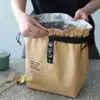 Bolsa Sencilla de Doble Capa con Cordón para Lonchera, Bolsas Personalizables para Todas las Categorías, Procesamiento OEM/ODM para Comercio Nacional y Extranjero