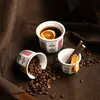 Xícara de Café Cerâmica do Oriente Médio Sem Alça Gahwa Pequena Vintage Tulipa Cravo Xícara de Café