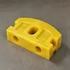 Parachoques de vagoneta de mina de poliuretano, material base de poliuretano de alta elasticidad, fundido con placas de conexión metálicas a juego, parachoques de vagoneta de mina