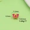 Venta Directa de Fábrica de Accesorios para Pulseras de Mariposa Esmaltadas Chapadas en Oro que Conservan el Color, Espaciadores de Cuentas para DIY y Accesorios al por Mayor