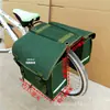 Bolsa de lona para bicicleta de montaña Bolsa de transporte grande verde bolsa doble de camello bolsa de sillín percha para bolsa bolsa de cola
