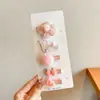 Presilhas de Cabelo Infantis com Toque de Luxo, Presilhas Exclusivas para Mechas Laterais, Novas Presilhas de Cabelo com Laço para Meninas Pequenas, Presilhas para a Parte de Trás da Cabeça, Acessórios de Cabelo