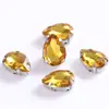 Rhinestones de Garra de Cristal de Gota de Agua, Rhinestones de Vidrio de Garra Única Cosidos a Mano en Cuatro Esquinas, Joyería y Accesorios para Ropa DIY
