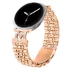 Adecuado para Samsung Watch8/9 Modelo Nuevo Correa de Acero Inoxidable de Siete Perlas Correa de Acero de Siete Perlas Clásica para Watch8