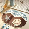 Fresco y CurativoFlores y Frutas Cachemira Sintética Felpudo para Piso Habitación de Dormitorio Suave Liso Agradable a la Piel Almohadilla para Pies En Stock