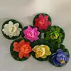 Fornecedor da Fábrica Fornece Flores de Lótus de Eva de 8 cm Que São Realistas e Seguras para as Mãos, Nenúfares Artificiais, Adereços de Performance, Flores de Palco, Simulação de Alta Qualidade