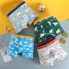 Roupa Íntima Infantil Transfronteiriça Boxer Desenho Animado para Meninos Algodão Estilo Confortável Preço Especial Comércio Exterior Boxer 100% Algodão para Meninos Novo