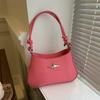 Bolso retro popular 2024, nuevo, de alta textura, moderno, para hombro, combinable, para axilas, bolso de mano de gran capacidad.