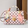 Bolsa de Mão Feminina Fresca e Doce Bolsa Transversal Bolsa de Exportação de Verão Bolsa Feminina Material Floral Pequena Bolsa Quadrada