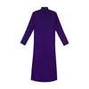 Disfraz de Halloween, túnica de monje medieval, multicolor, con cuello alto, para cosplay de sacerdote, clérigo o pastor