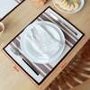 Toalha de mesa de tecido para prato toalha de mesa espessada toalha de mesa estampada toalha de mesa ocidental quadrada tapete de escorrer