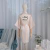Sirvienta honor toga de mañana dama camisón maquillaje de boda grupo de damas de honor kimono de boda cárdigan bata suministro transfronterizo