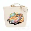 Atacado do Fabricante em Estoque Sacola de Lona Lisa para Pintura Manual Graffiti, Bolsa de Ombro, Bolsa de Lona com Logo