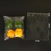 Bolsas de empaque para frutas y verduras específicas para supermercados, bolsas de empaque de alimentos de plástico transparente OPP transpirable anti-vaho autoadhesivas