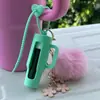 Llavero de Funda Protectora de Silicona para Labial Transfronterizo Funda de Silicona para Labial de Grado Alimenticio Creativa Funda Protectora de Silicona Anti-Rayones para Labial