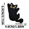 Nuevos Pegatinas de Tela Bordadas de Dibujos Animados Autoadhesivas de Gato Negro para Chaquetas de Plumas, Bufandas y Guantes de Niños, Pegatinas Decorativas sin Costura y Pegatinas de Parche