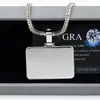 Nuevo Colgante de Letra con Etiqueta Distintiva Color D Moissanita Juego Completo Plata 925 Tendencia Esencial Joyería Hip Hop