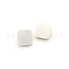 12,5mm camisa resina quadrada metal pés botão duplo camisa perolado quadrado alto botão atacado