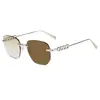 Xs33454 Gafas de Sol Metálicas para PC Montura Cuadrada Sin Marco Gafas Fotocromáticas para Mujer Protector Solar Viaje Gafas Fotocromáticas de Alta Gama
