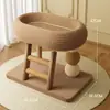 Combo Arranhador e Ninho para Gatos, Resistente ao Desgaste, Não Solta Pelo, Bacia Redonda para Arranhar Patas de Gato, Brinquedo para Gatos, Sofá Anti-Arranhões, Estrutura de Escalada para Gatos Atacado