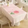 Mantel rectangular para comedor, impermeable, a prueba de aceite, lavable, resistente al calor, mantel elegante, nuevo modelo 2026, cubierta de mesa de centro estilo ins